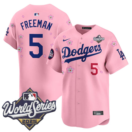 Men's Dodgers 2025 World Series x Tokyo Series Vapor Premier Limited Jersey V2 - Stitched