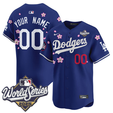 Dodgers 2025 World Series x Tokyo Series Vapor Premier Limited Custom Jersey V2 - Stitched