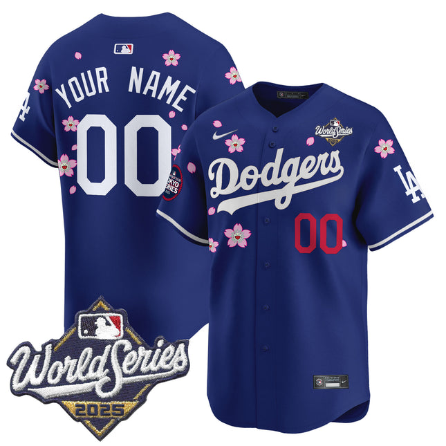 Dodgers 2025 World Series x Tokyo Series Vapor Premier Limited Custom Jersey V2 - Stitched