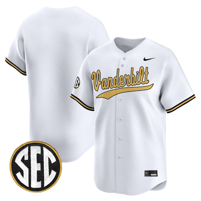 Men's Vanderbilt Commodores 2025 Vapor Baseball Jersey - All Stitched