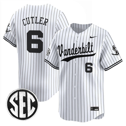 Men's Vanderbilt Commodores 2025 Vapor Baseball Jersey - All Stitched
