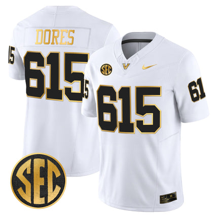 Men's Vanderbilt Commodores 2025 Gold Vapor Limited Jersey - All Stitched