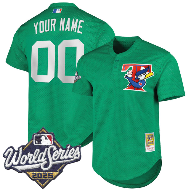 Toronto Blue Jays Throwback Vapor Premier Limited Custom Jersey V2 - 2025 World Series Patch - All Stitched