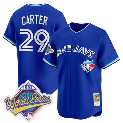 Men's Toronto Blue Jays 1993 World Series Vapor Premier Jersey - Throwback Edition - All Stitched