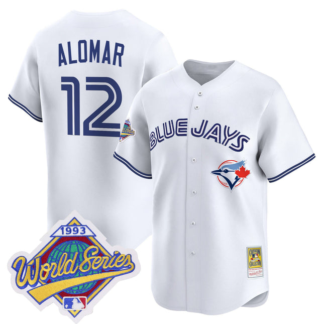 Men's Toronto Blue Jays 1993 World Series Vapor Premier Jersey - Throwback Edition - All Stitched