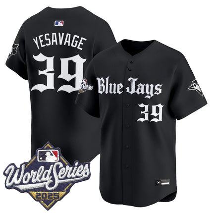 Men's Toronto Blue Jays 2025 World Series Vapor Premier Limited Jersey V2 - Gothic North Edition - All Stitched