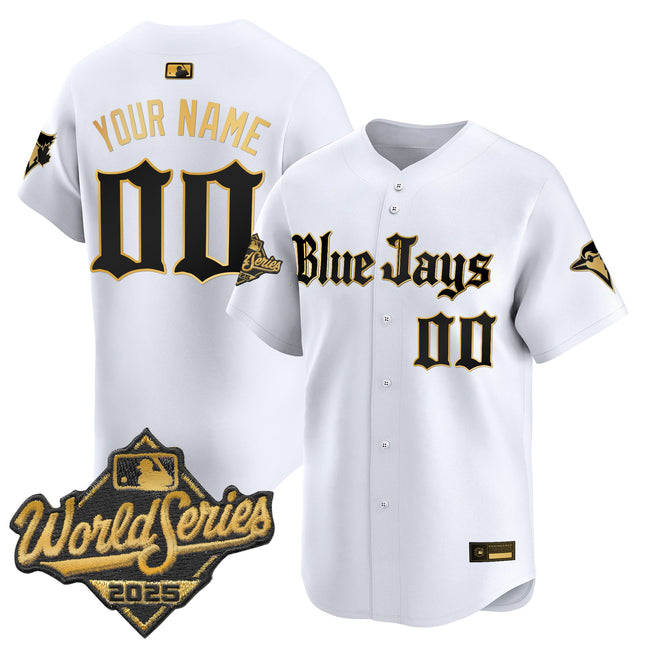 Toronto Blue Jays 2025 World Series Vapor Premier Limited Custom Jersey V2 - Gothic North Edition - All Stitched