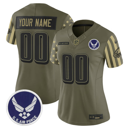 Philadelphia Eagles x U.S. Military Veteran Vapor Limited Custom Jersey - All Stitched