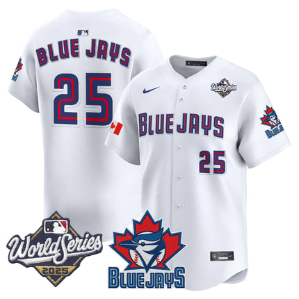 Men's Toronto Blue Jays 2025 World Series Vapor Premier Limited Jersey V3 - All Stitched