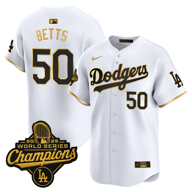 Men's Dodgers 2025 World Series Champions Vapor Premier Limited Jersey - All Stitched