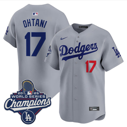 Men's Dodgers 2025 World Series Champions Vapor Premier Limited Jersey - All Stitched