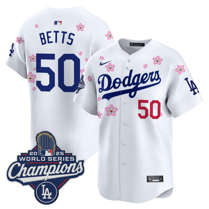 Men's Dodgers 2025 World Series Champions x Tokyo Series Vapor Premier Limited Jersey - Stitched