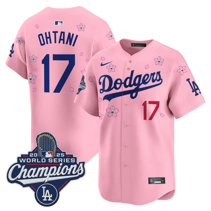 Men's Dodgers 2025 World Series Champions x Tokyo Series Vapor Premier Limited Jersey - Stitched