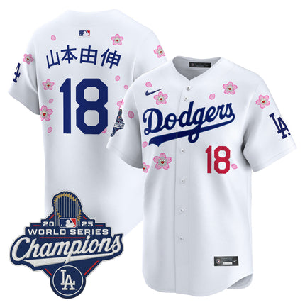 Men's Dodgers 2025 World Series Champions x Tokyo Series Vapor Premier Limited Jersey - Stitched