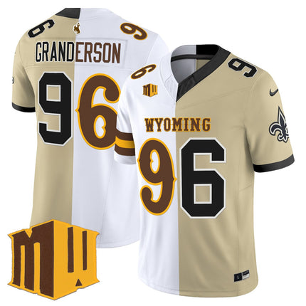 Wyoming Cowboys x New Orleans Saints Limited Jersey - All Stitched