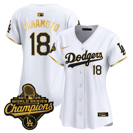 Women's Dodgers 2025 World Series Champions Vapor Premier Limited Jersey - All Stitched