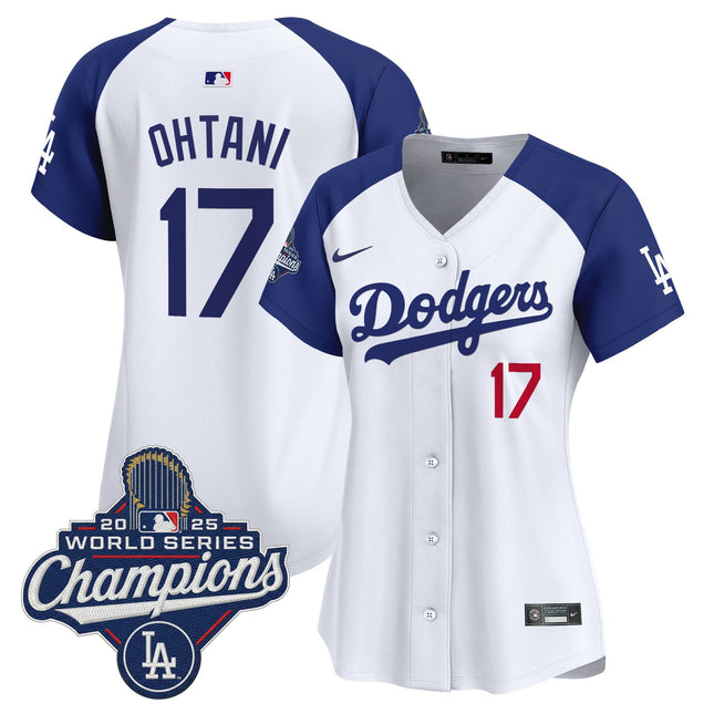 Women's Dodgers 2025 World Series Champions Vapor Premier Limited Jersey - All Stitched