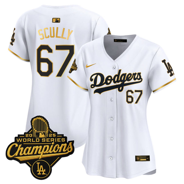 Women's Dodgers 2025 World Series Champions Vapor Premier Limited Jersey - All Stitched