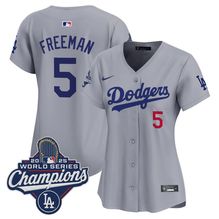 Women's Dodgers 2025 World Series Champions Vapor Premier Limited Jersey - All Stitched