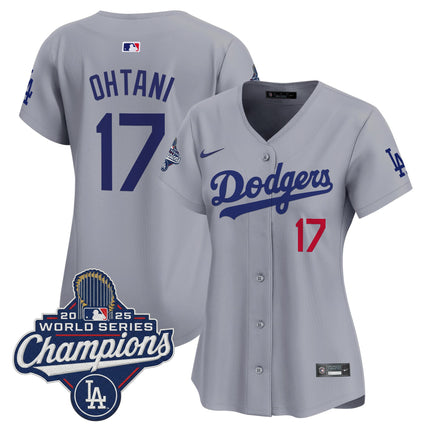 Women's Dodgers 2025 World Series Champions Vapor Premier Limited Jersey - All Stitched