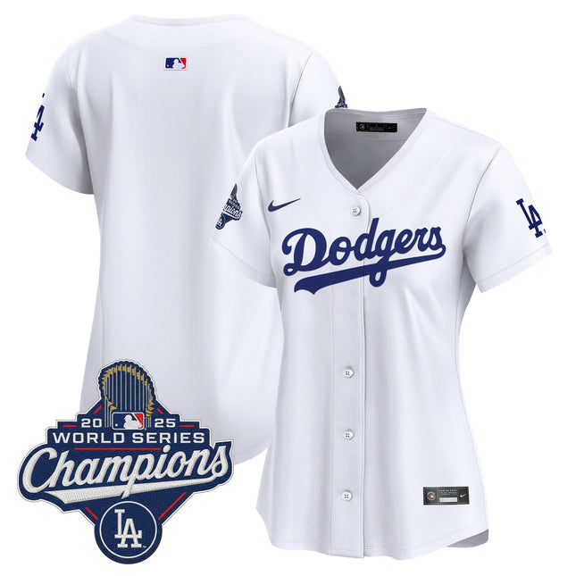 Women's Dodgers 2025 World Series Champions Vapor Premier Limited Jersey - All Stitched