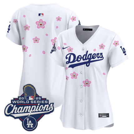 Women's Dodgers 2025 World Series Champions x Tokyo Series Vapor Premier Limited Jersey - Stitched