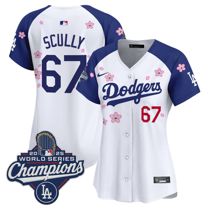 Women's Dodgers 2025 World Series Champions x Tokyo Series Vapor Premier Limited Jersey - Stitched