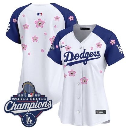Women's Dodgers 2025 World Series Champions x Tokyo Series Vapor Premier Limited Jersey - Stitched