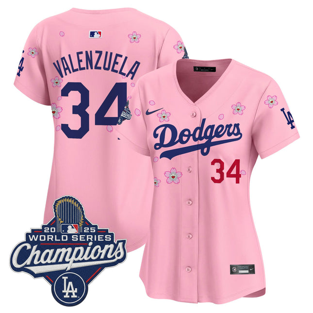 Women's Dodgers 2025 World Series Champions x Tokyo Series Vapor Premier Limited Jersey - Stitched