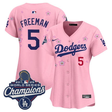 Women's Dodgers 2025 World Series Champions x Tokyo Series Vapor Premier Limited Jersey - Stitched