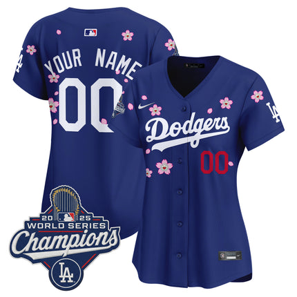 Dodgers 2025 World Series Champions x Tokyo Series Vapor Premier Limited Custom Jersey - Stitched