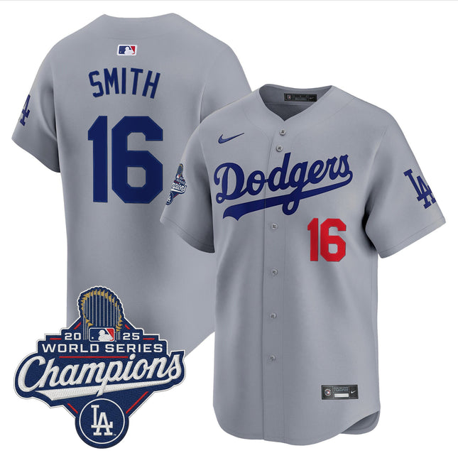 Men's Dodgers 2025 World Series Champions Vapor Premier Limited Jersey - All Stitched