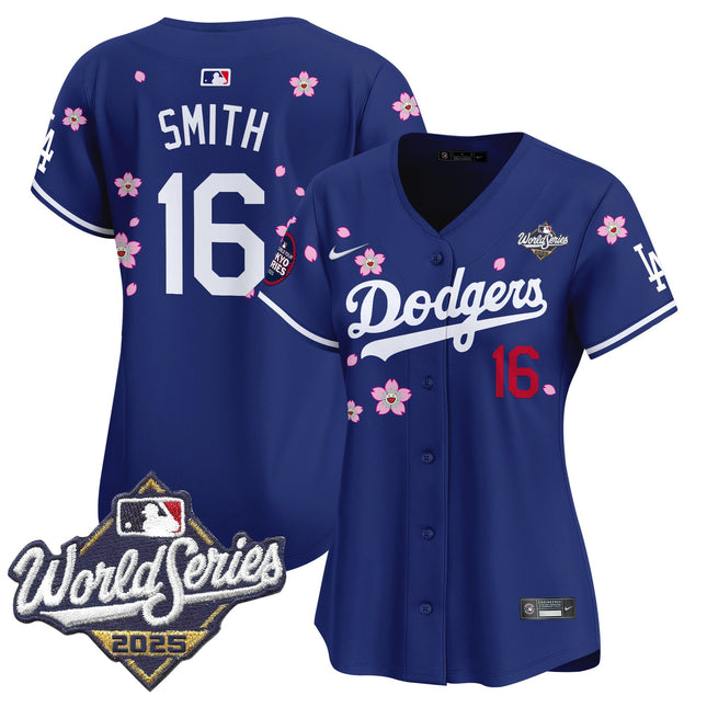 Women's Dodgers 2025 World Series x Tokyo Series Vapor Premier Limited Jersey V2 - Stitched