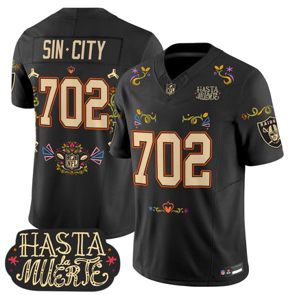 Las Vegas Raiders Mexico 'Hasta la Muerte Edition' Vapor Limited Jersey - All Printed