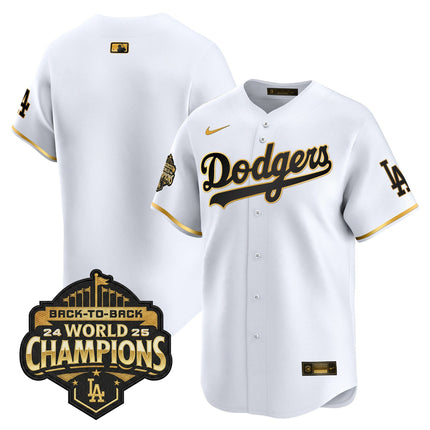 Men's Dodgers 2025 Back-To-Back Champions Vapor Premier Limited Jersey - All Stitched