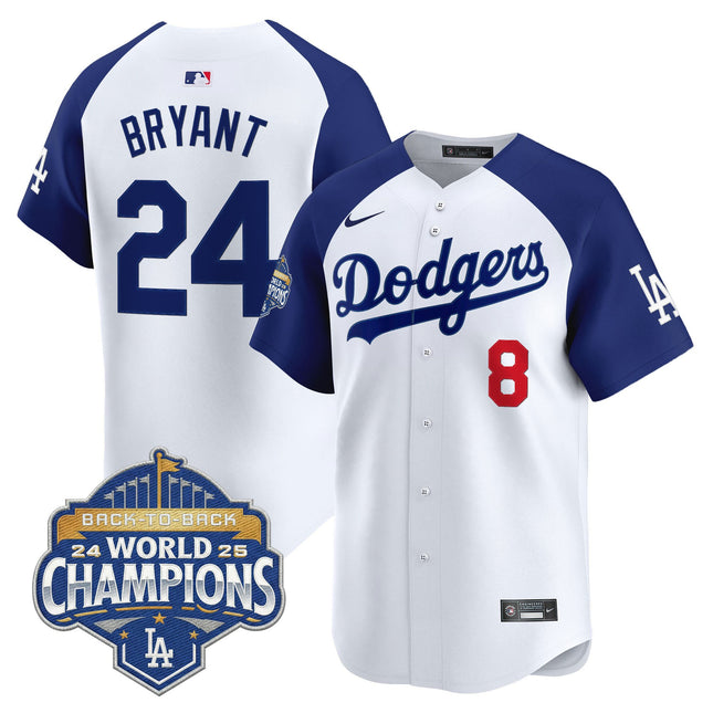Men's Dodgers 2025 Back-To-Back Champions Vapor Premier Limited Jersey - All Stitched