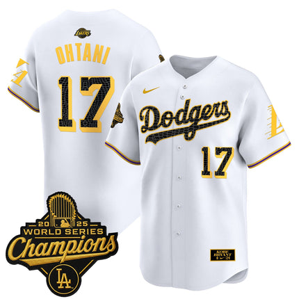 Men's Dodgers 2025 World Series Champions Mamba Vapor Premier Limited Jersey - All Stitched
