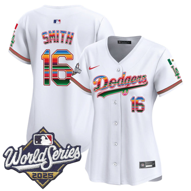 Women's Dodgers Mexico 2025 World Series Vapor Premier Limited Jersey - All Stitched