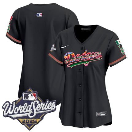 Women's Dodgers Mexico 2025 World Series Vapor Premier Limited Jersey - All Stitched