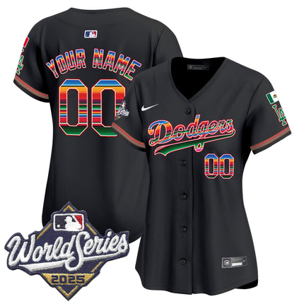 Dodgers Mexico 2025 World Series Vapor Premier Limited Custom Jersey - All Stitched