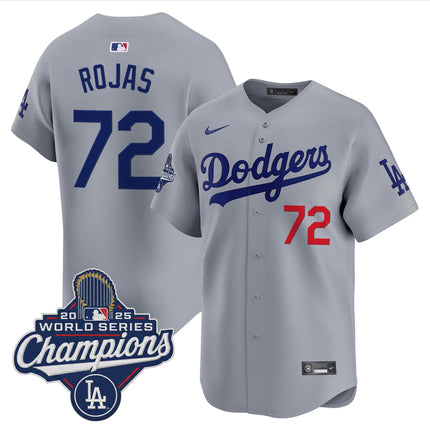 Men's #72 Miguel Rojas 2025 World Series Champions Vapor Premier Limited Jersey - All Stitched