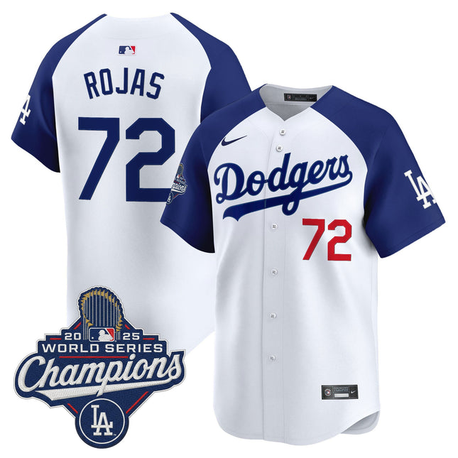 Men's #72 Miguel Rojas 2025 World Series Champions Vapor Premier Limited Jersey - All Stitched
