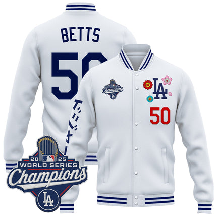 Men's Los Angeles Dodgers x Takashi Murakami Jacket - 2025 World Series Champions Patch - Printed