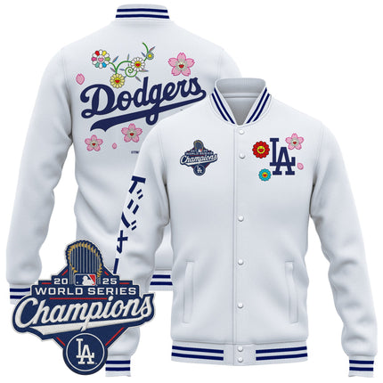 Men's Los Angeles Dodgers x Takashi Murakami Jacket - 2025 World Series Champions Patch - Printed
