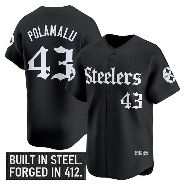 Men's Pittsburgh Steelers 'Gothic Steel City Edition' Vapor Baseball Jersey - All Stitched