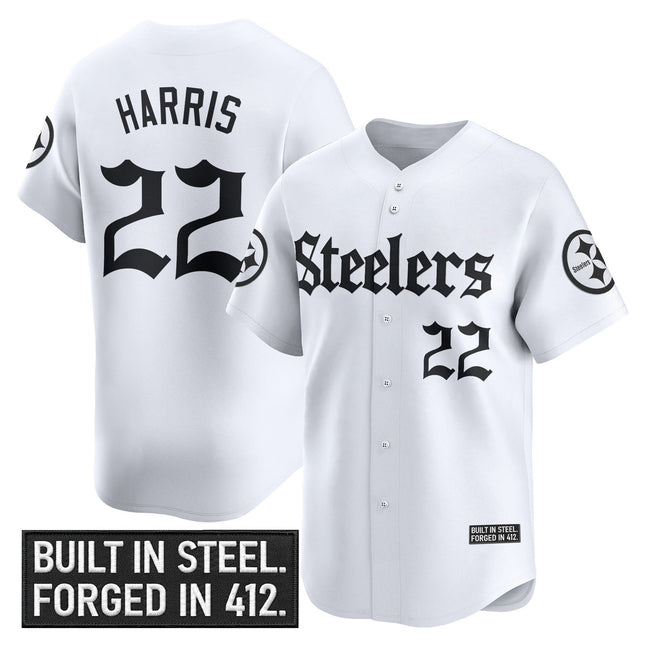 Men's Pittsburgh Steelers 'Gothic Steel City Edition' Vapor Baseball Jersey - All Stitched