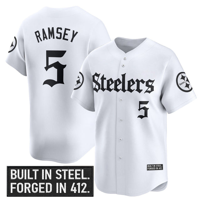 Men's Pittsburgh Steelers 'Gothic Steel City Edition' Vapor Baseball Jersey - All Stitched