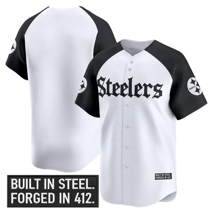 Men's Pittsburgh Steelers 'Gothic Steel City Edition' Vapor Baseball Jersey - All Stitched