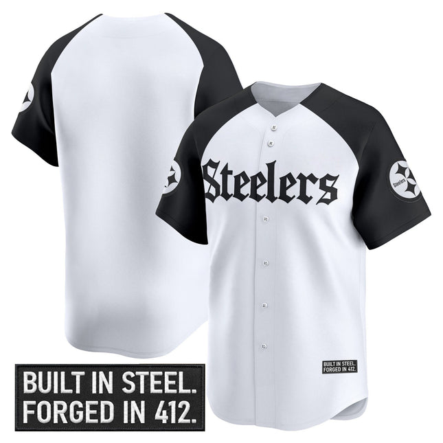 Men's Pittsburgh Steelers 'Gothic Steel City Edition' Vapor Baseball Jersey - All Stitched