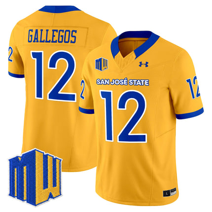 Men's San José State Spartans 2025 Vapor Limited Jersey - All Stitched